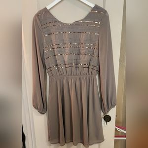 Womens long sleeve mini dress